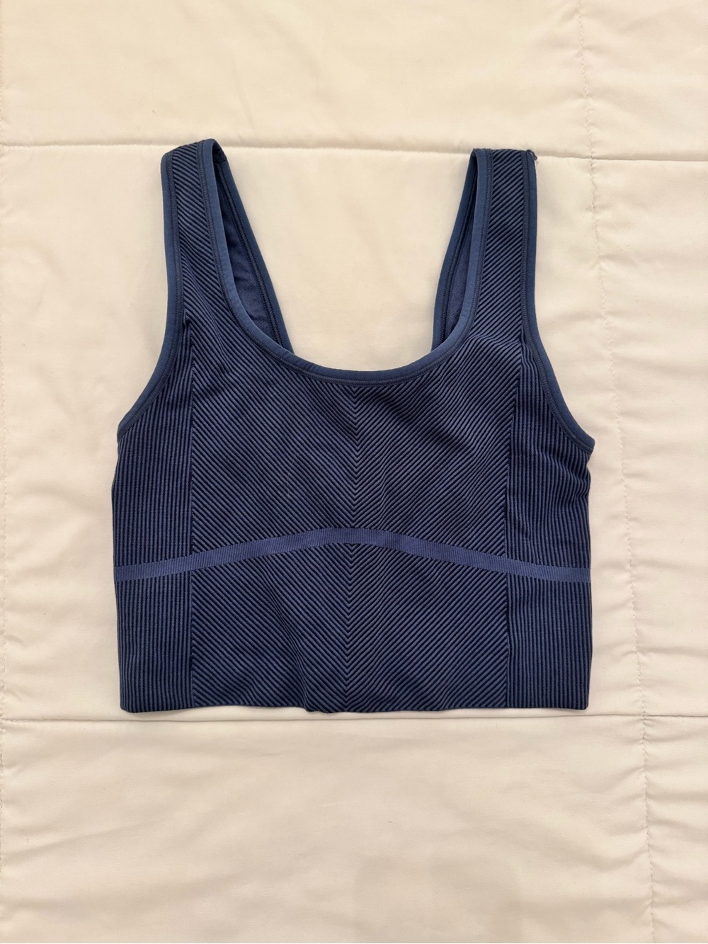 all in motion Navy Ribbed Seamless Sports Bra